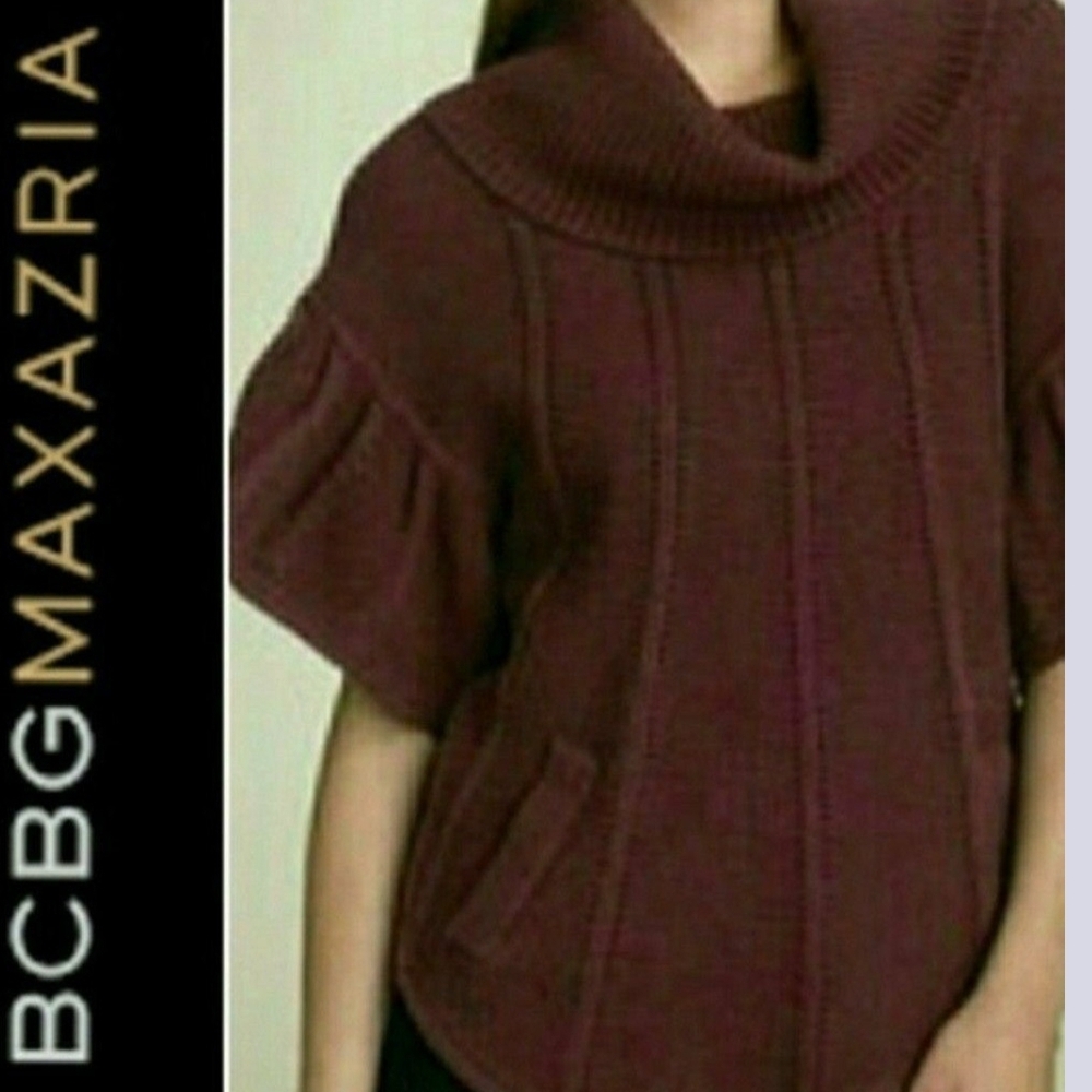 BCBGMAXAZRIA Women's Brown Sweater Boho Large Womens NWT